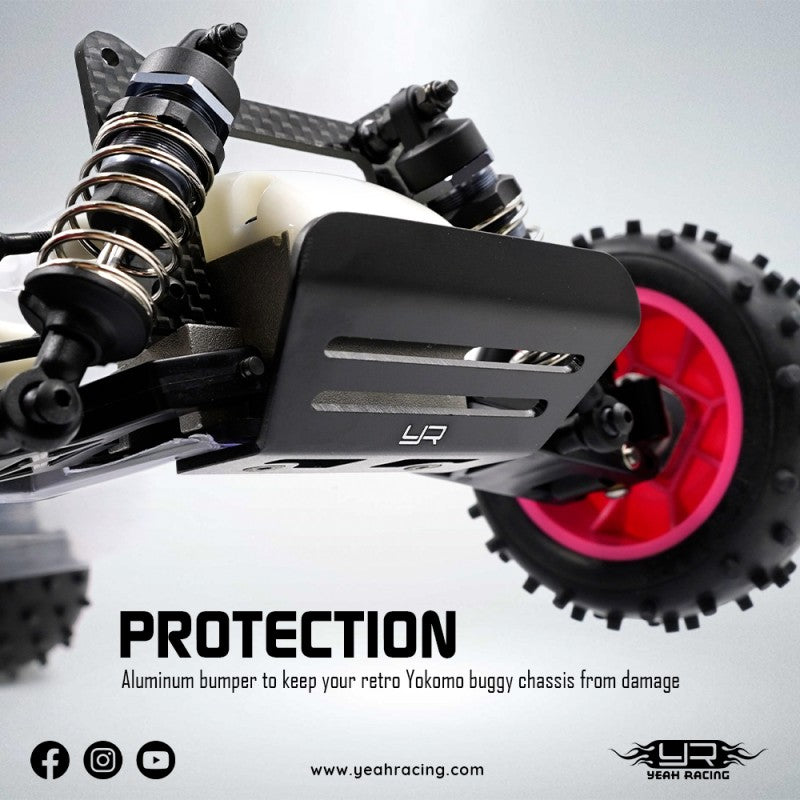 Yeah Racing Aluminum Front Bumper For Yokomo 870C Super Dog Fighter, YKDF-009BK