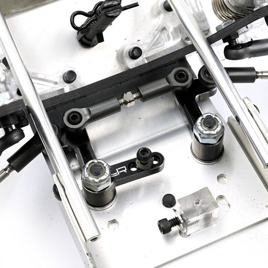 Yeah Racing Aluminum Bearing Steering Set For Team Associated RC10 Black, TARC-001BK