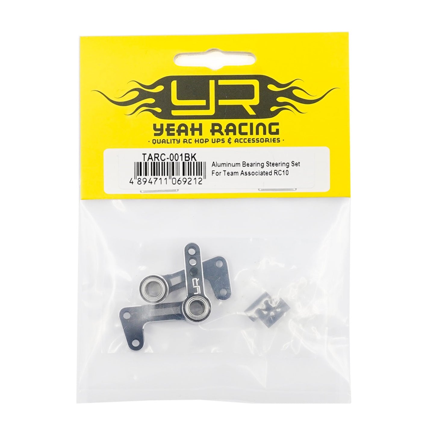 Yeah Racing Aluminum Bearing Steering Set For Team Associated RC10 Black, TARC-001BK