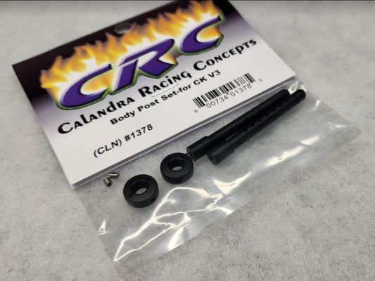 CRC Body Post with Collars, Black 2" (2), CLN-1378