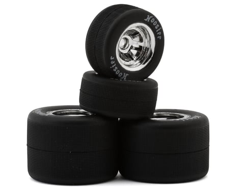 1RC 1/18 Asphalt Sprint FR/RR Soft Tires & Wheels, Hoosier (4)