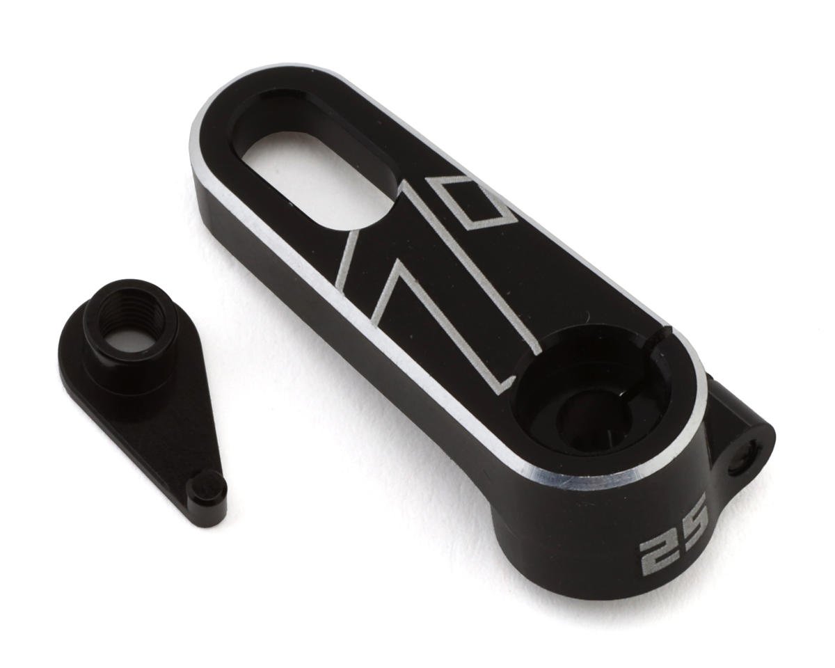 1UP Racing Aluminum HD Adjustable Servo Horn (Black)(25T), 1UP10111