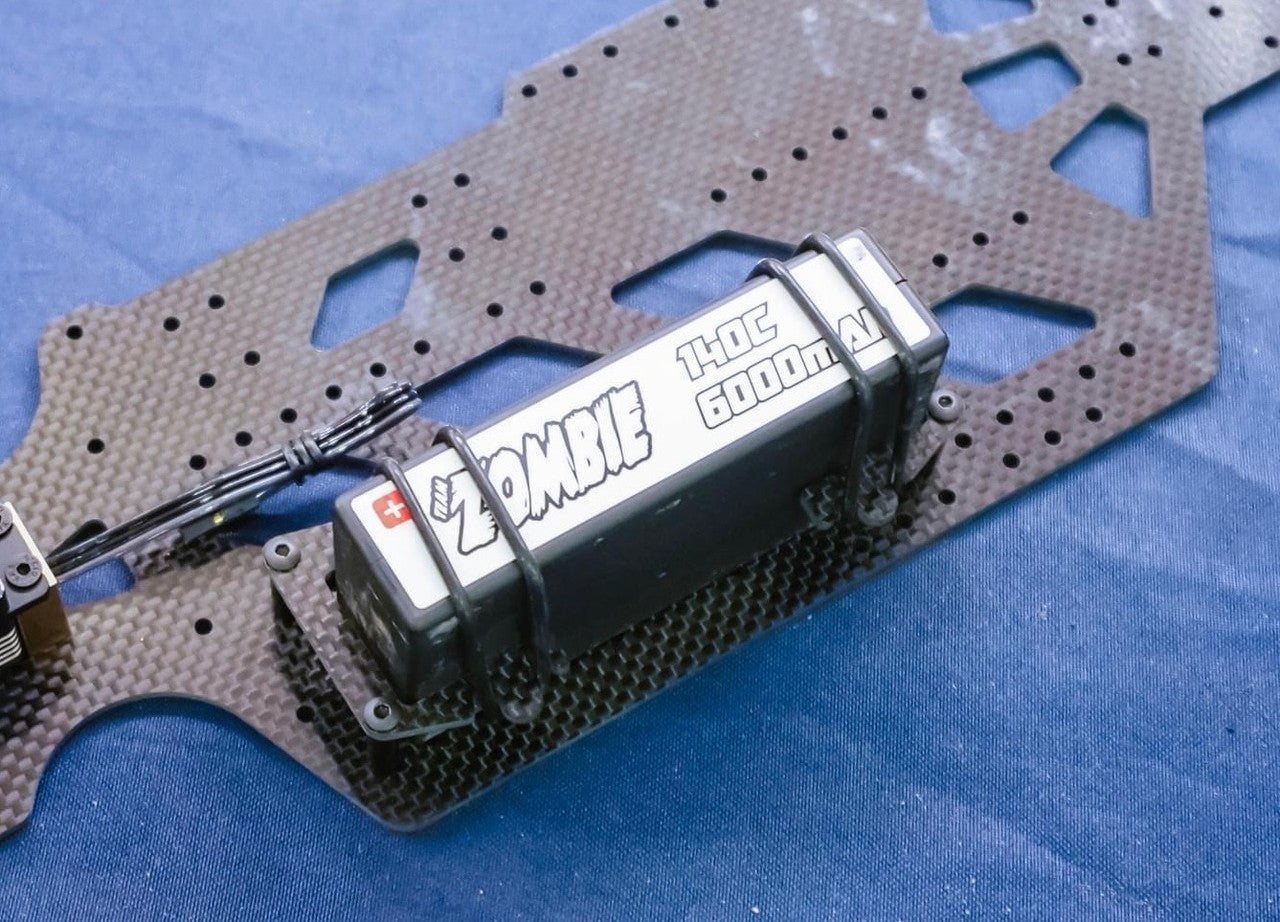 McAllister Racing Stand Up Carbon Fiber Battery Locator w/ Straps, MCA-716