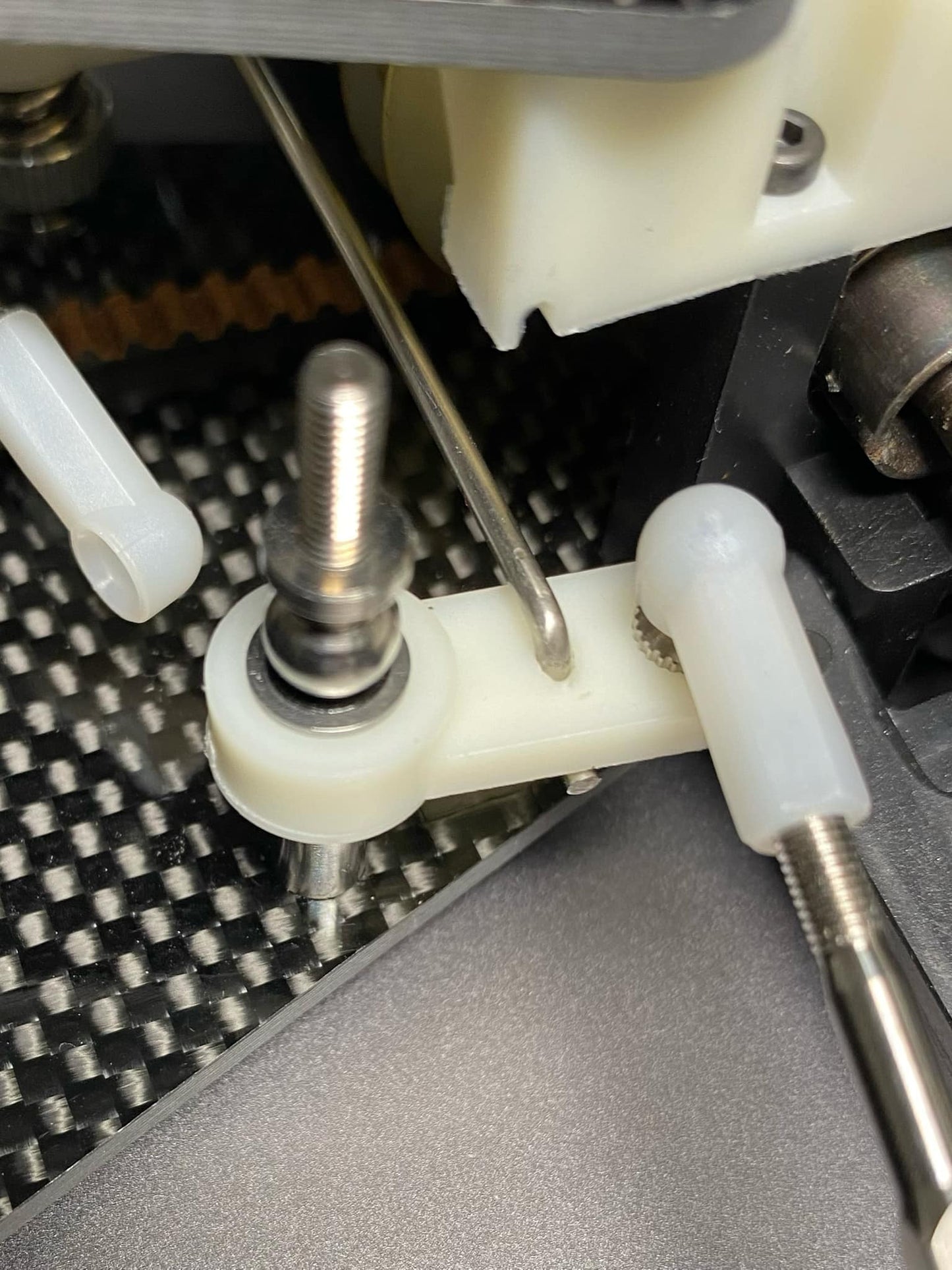 Steering Parts Set (White) For Yokomo Dogfighter, FZ-004