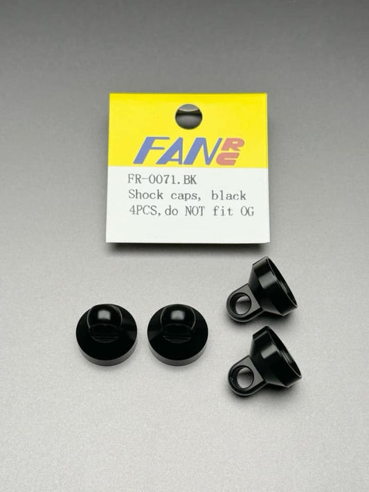 Fan RC Shock Caps, fits RC10, FR-0071 - Does Not fit OG Shocks