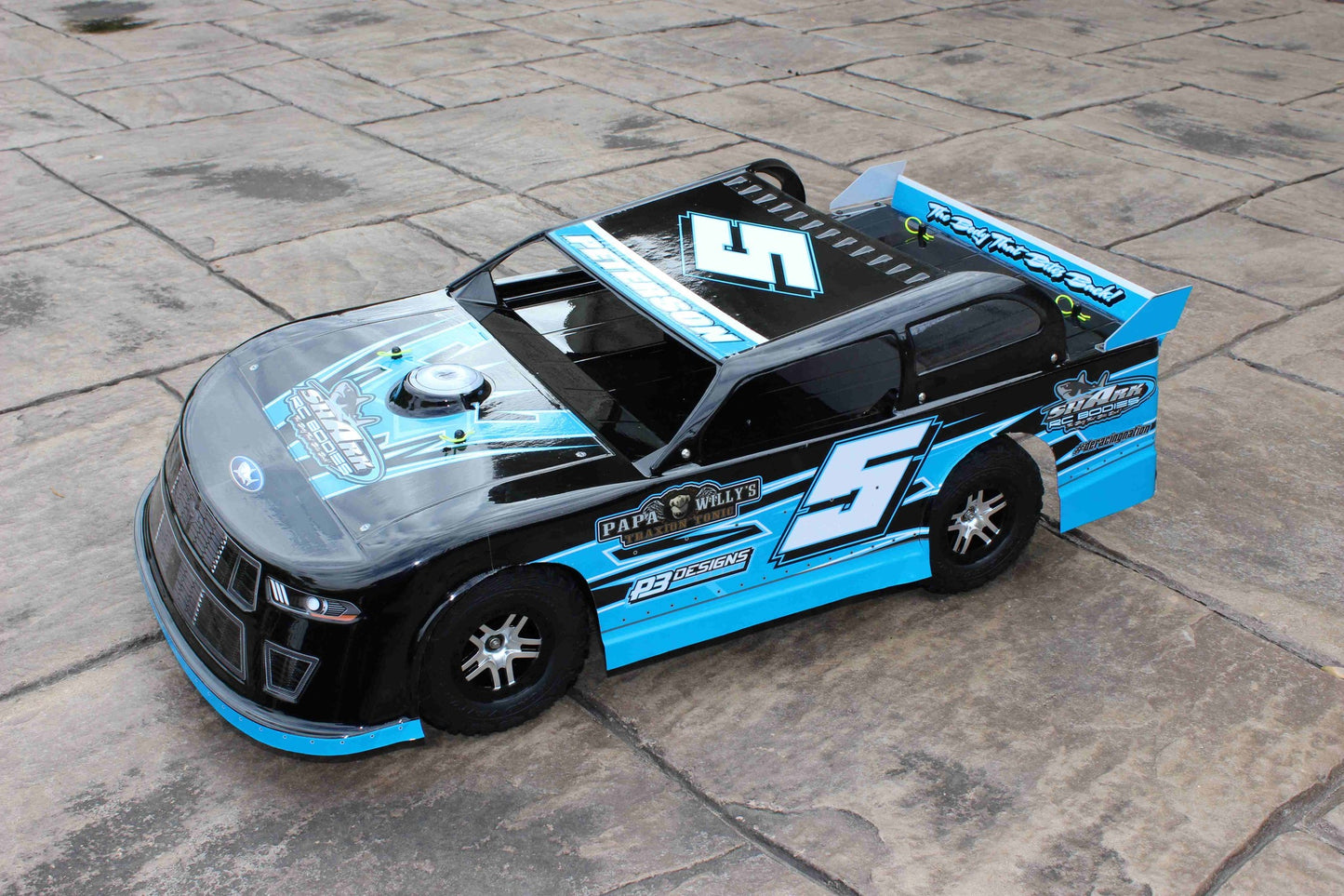 Shark RC Code Blue SC/Slash Street Stock Body, clear