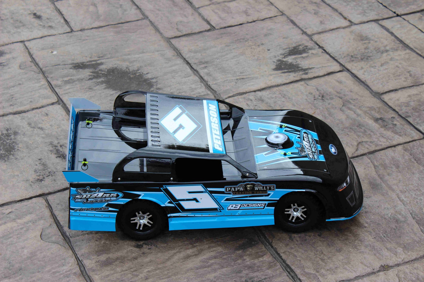 Shark RC Code Blue SC/Slash Street Stock Body, clear
