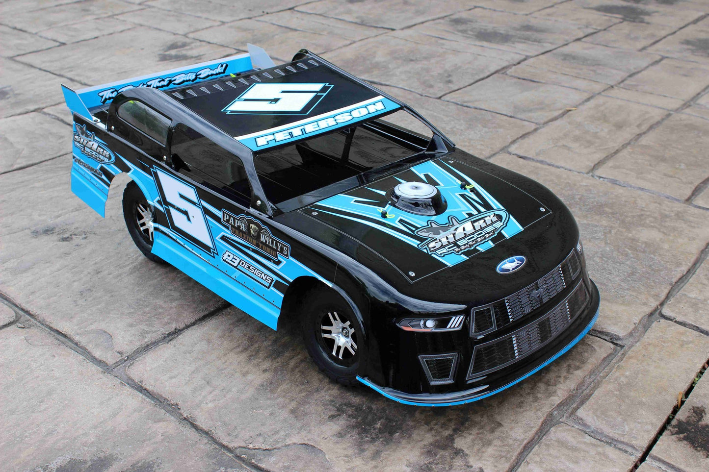 Shark RC Code Blue SC/Slash Street Stock Body, clear