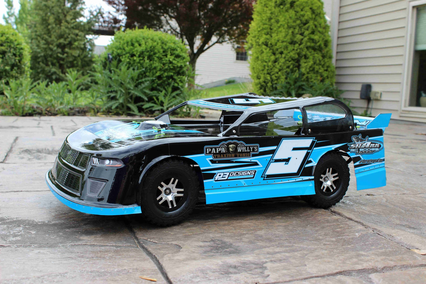 Shark RC Code Blue SC/Slash Street Stock Body, clear