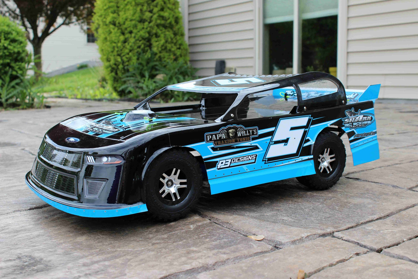 Shark RC Code Blue SC/Slash Street Stock Body, clear
