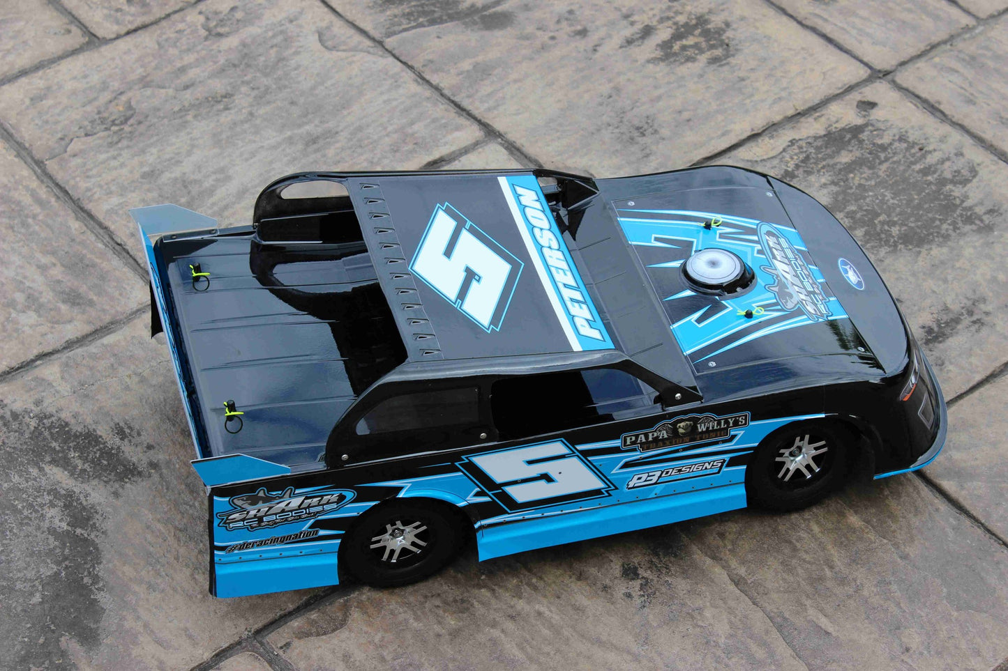Shark RC Code Blue SC/Slash Street Stock Body, clear