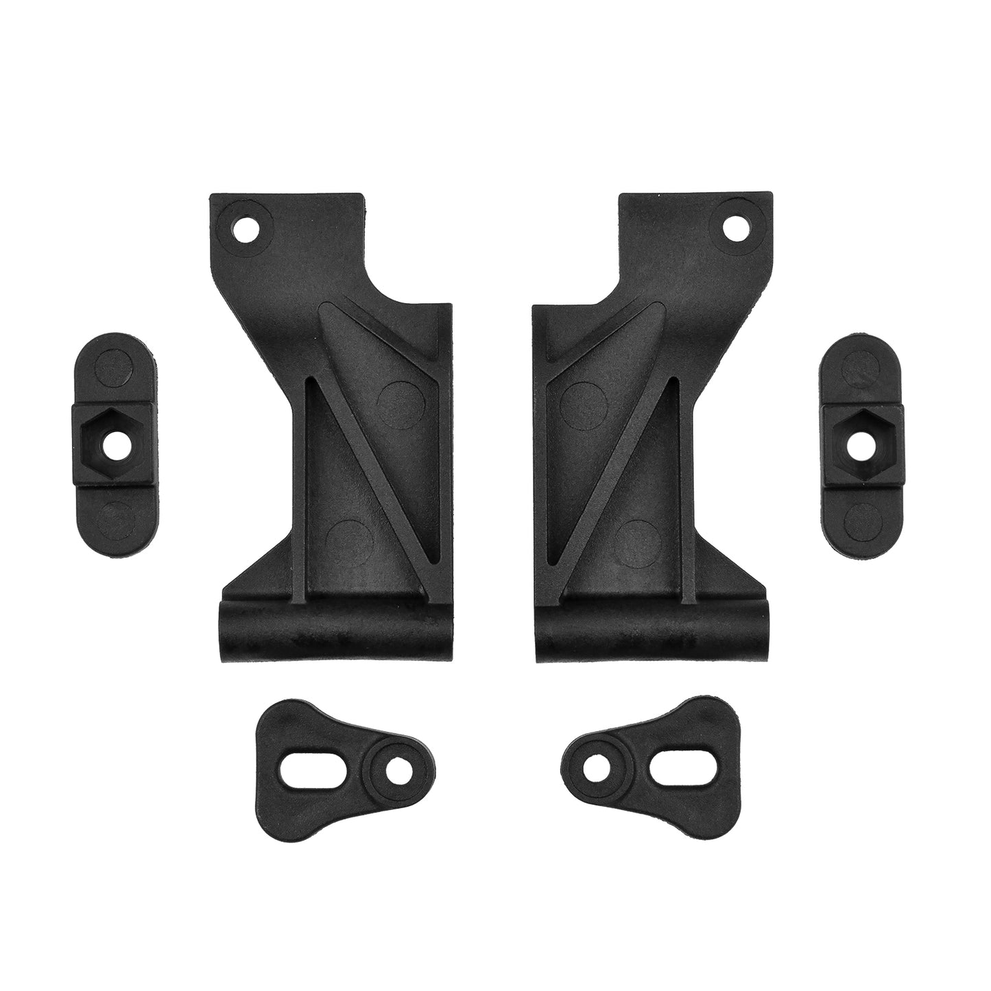 RC10 4WD Chassis Stiffeners, Black, ASC-6507