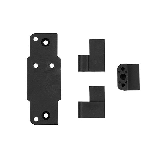RC10 4WD Servo Mount Set, Black, ASC-6509