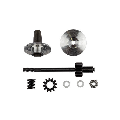 RC10 6-Gear Transmission Top Shaft, Pinion, Outer Hub and Diff Spring, ASC-6835
