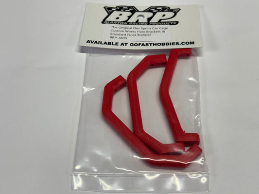 The Original Flex Sprint Car Cage - Custom Works Halo Brackets and Standard Front Bumper, BRP-3600