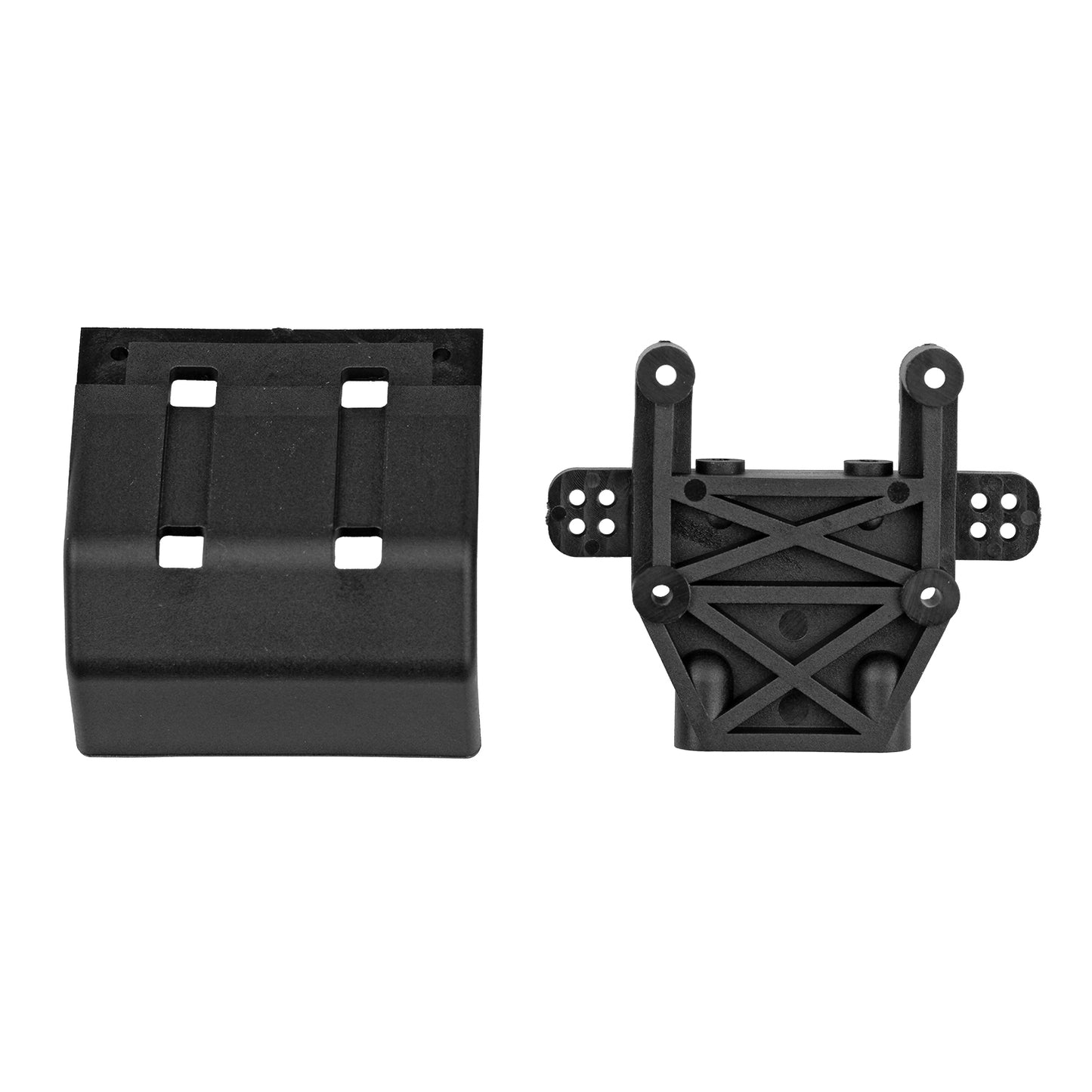 RC10GT Black Rear Bulkhead and Bumper, ASC-7536