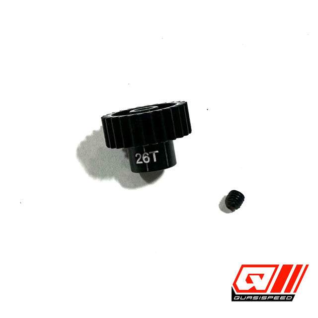 Team GFRP/QuasiSpeed Aluminum Pinion Gears (1/8 in shaft) 48P for Dirt Oval Cars