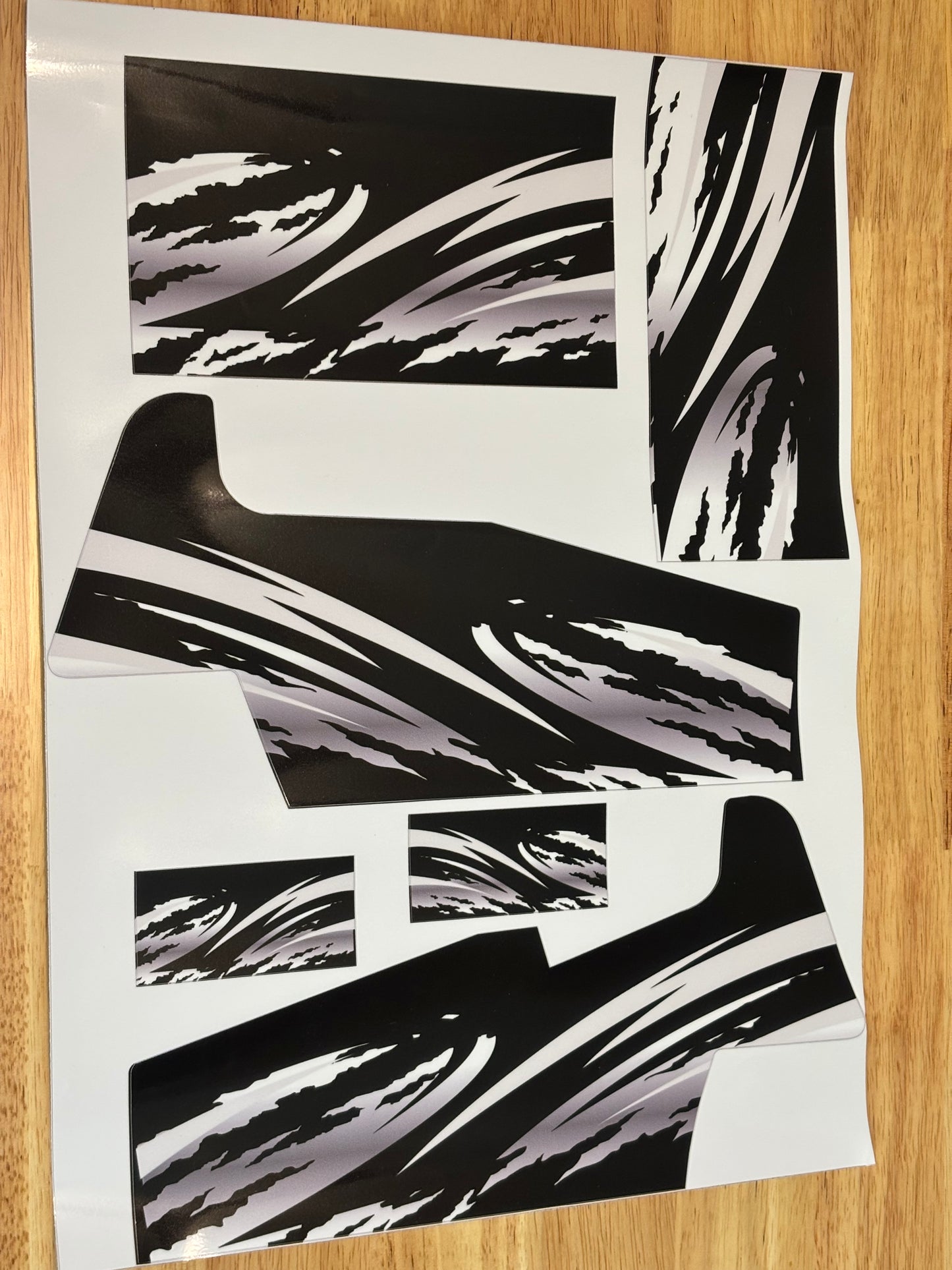 1/10 Custom Works RC Sprint Car Wrap Base Decals