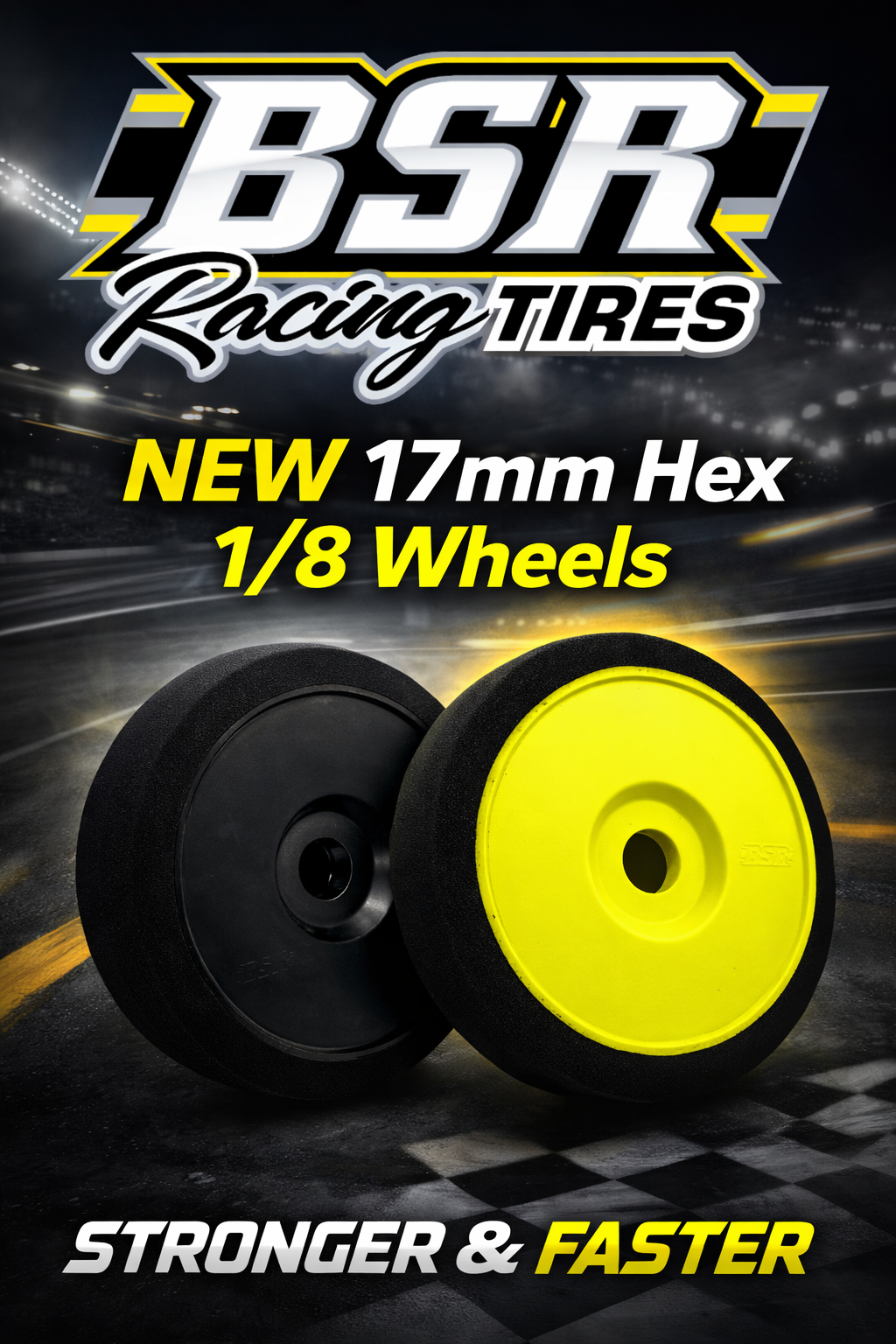 BSR Racing 1/8 Buggy Foam Tires