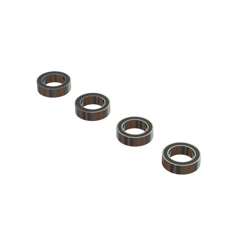 Ball Bearing 8x12x3.5mm (2RS) (4): GROM, NASCAR, ARA610052