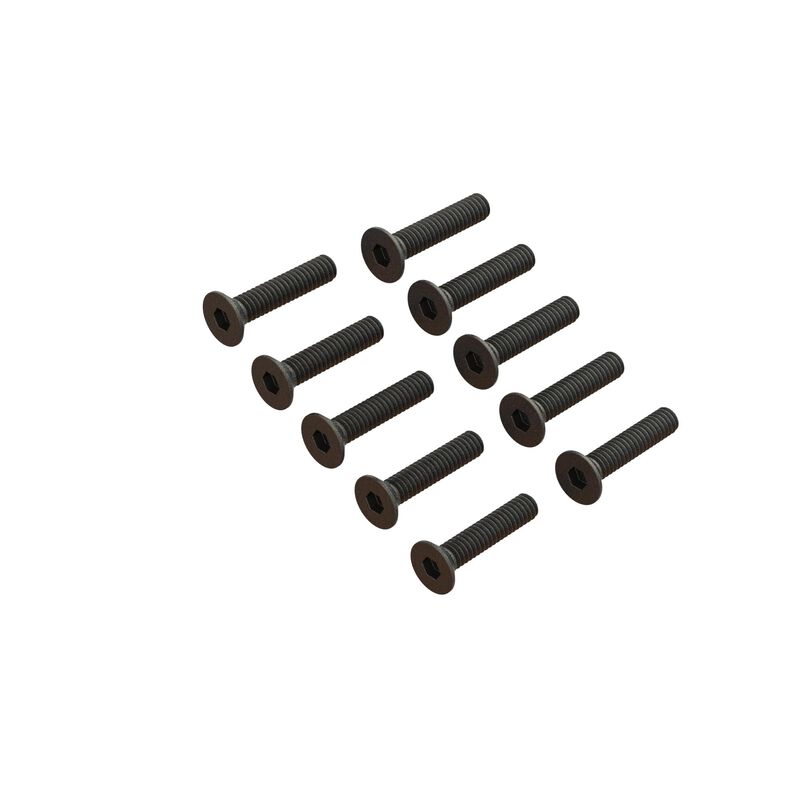 Flat Head Screw M2x10mm (10): GROM, NASCAR, ARA702009