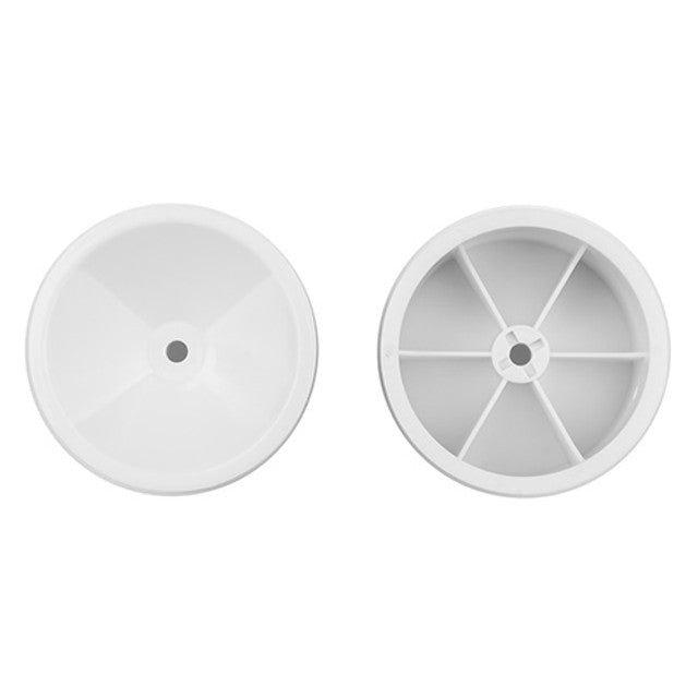 RC10 2.2 in White Rear Wheels, 3/16 in, ASC-6805W
