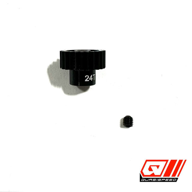 Team GFRP/QuasiSpeed Aluminum Pinion Gears (1/8 in shaft) 48P for Dirt Oval Cars