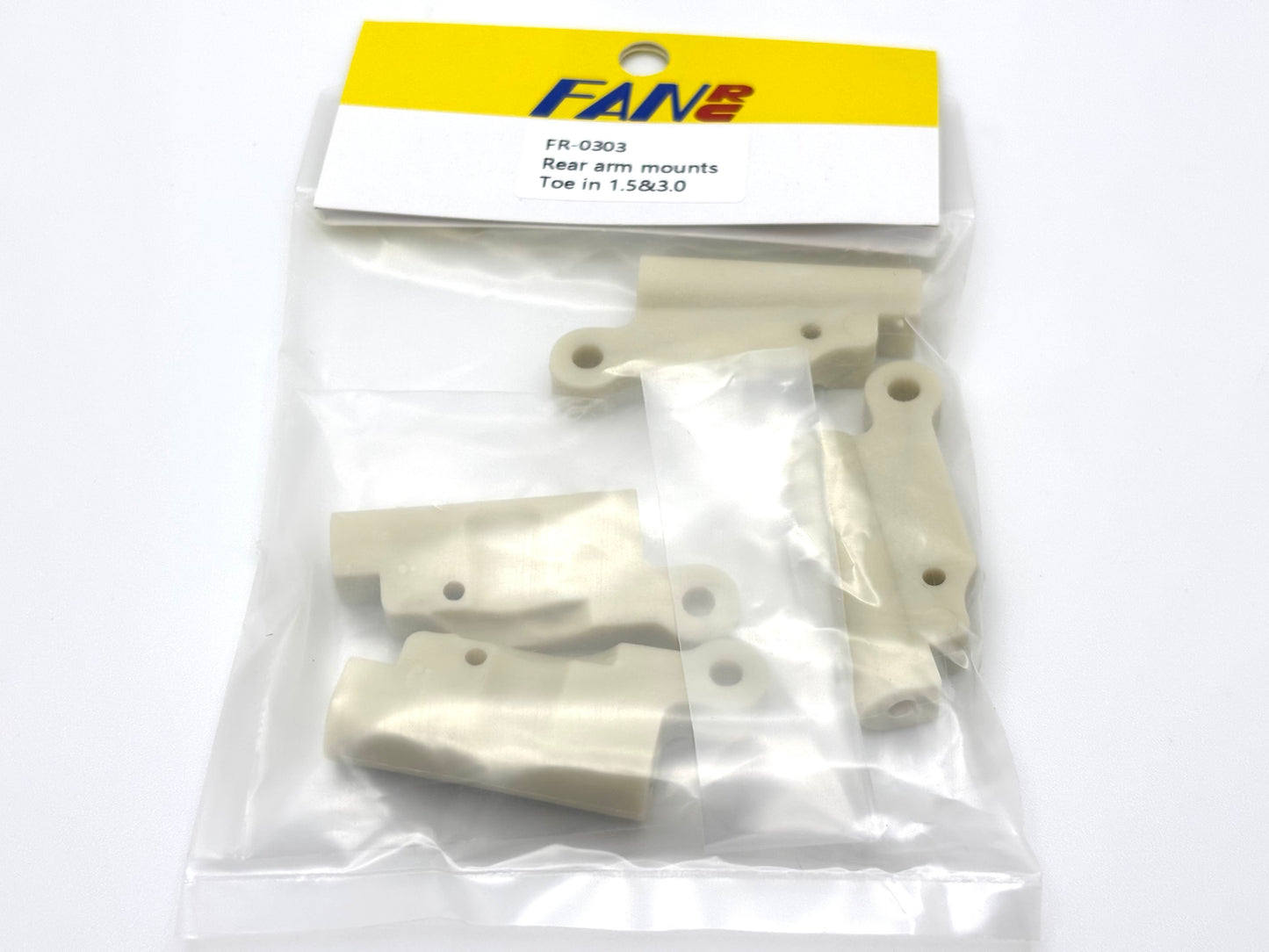 Fan RC Rear Arm Mounts w/ Toe In 1.5 and 3.0, FR-0303