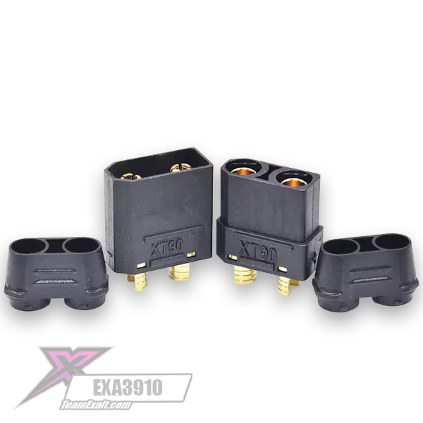 HP XT90 Connector 2 Pair Black, EXA3910