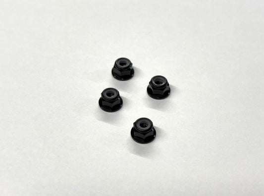 Aluminum 3mm Hex Lock Nut Flanged