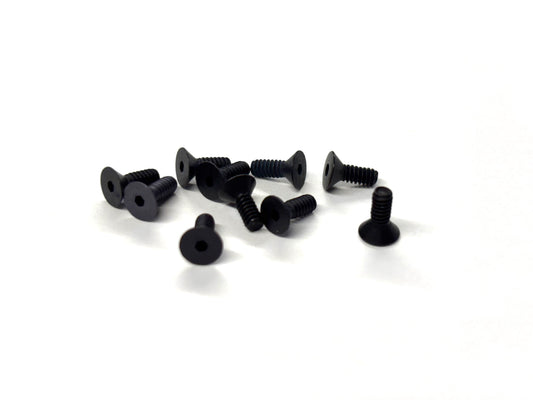 4-40 x 5/16 Flat Head Socket Screw (Black Steel) Set of 10, VRC-31205