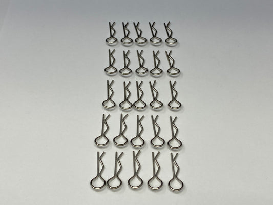 Silver Body Clips (25), VRC-1025