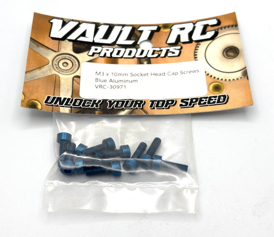 M3 x 10mm Socket Head Cap Screws - Aluminum
