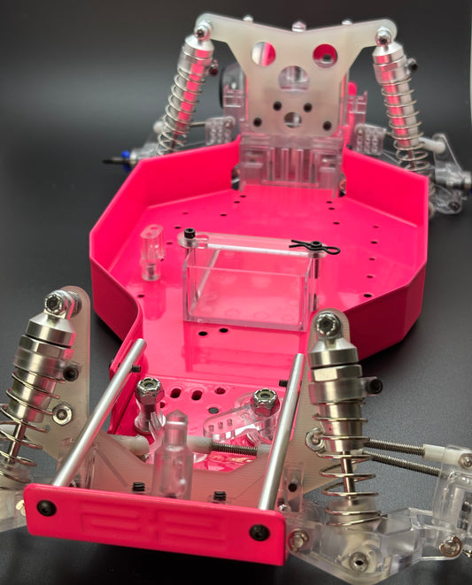Associated RC10 Powder Coated Tub Chassis, Nose Plate, Motor Mount