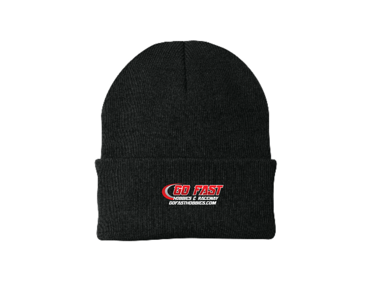 Go Fast Raceway and Hobbies Beanie – Black