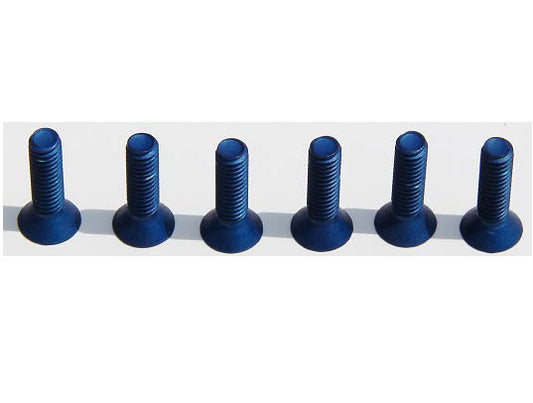 HyperDrive HD 8/32 x 1/2 Flat Head Screw (6)- BLUE