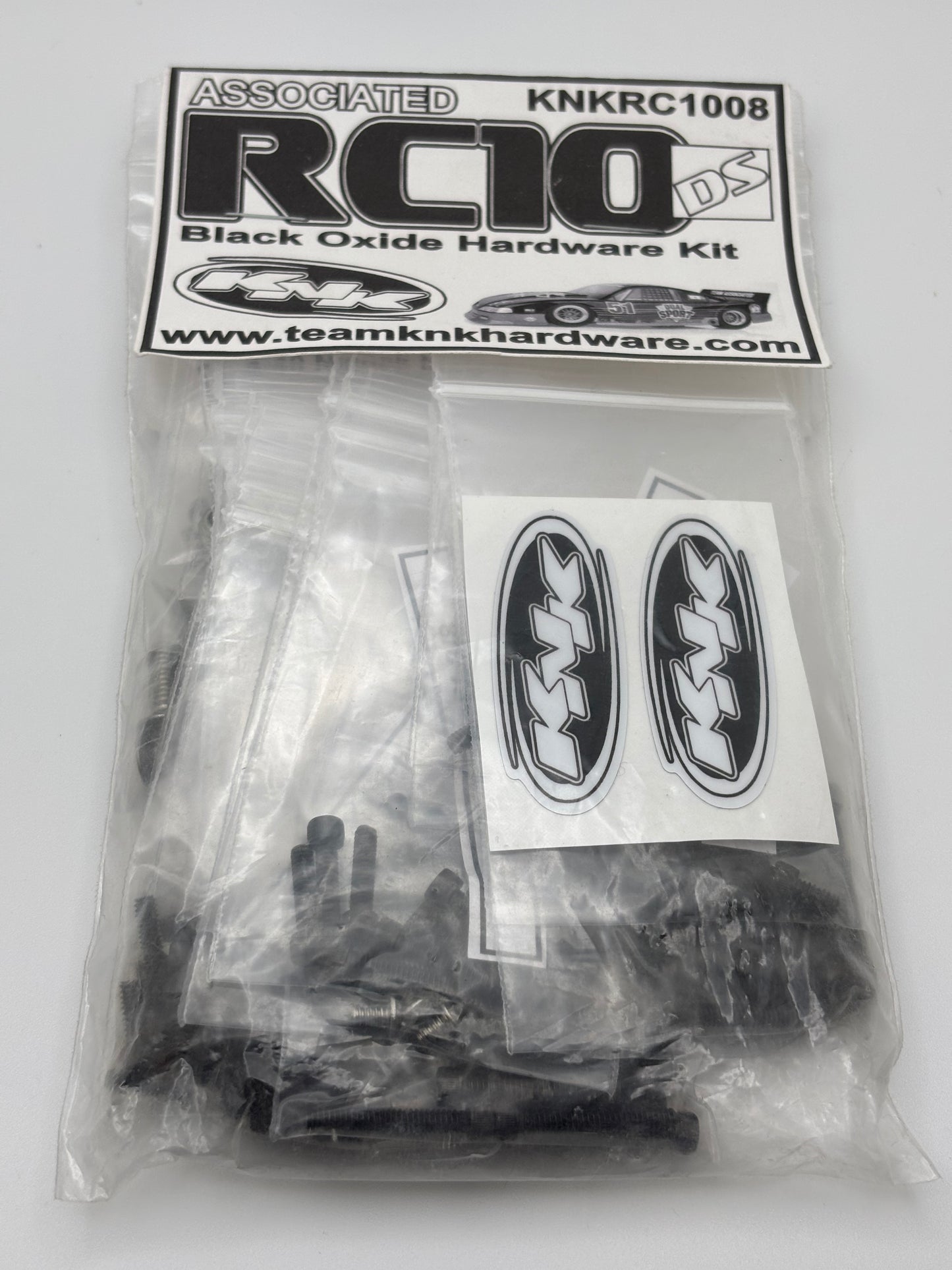 Stainless Hardware Kit for RC10 DS Black, KNKRC1008