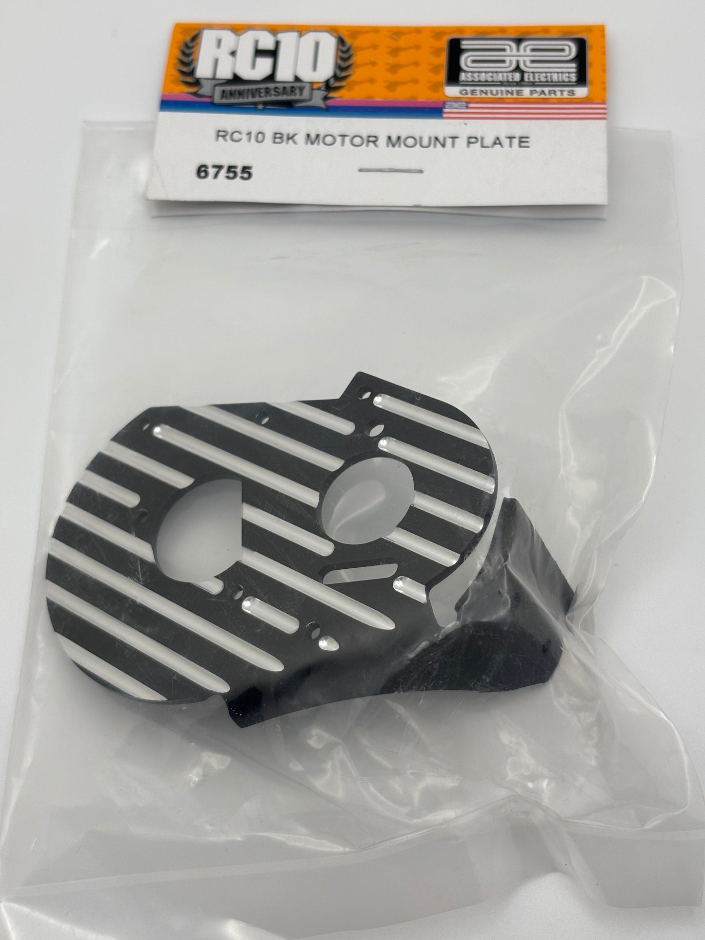 RC10 Kinwald BK Motor Mount Plate, ASC-6755