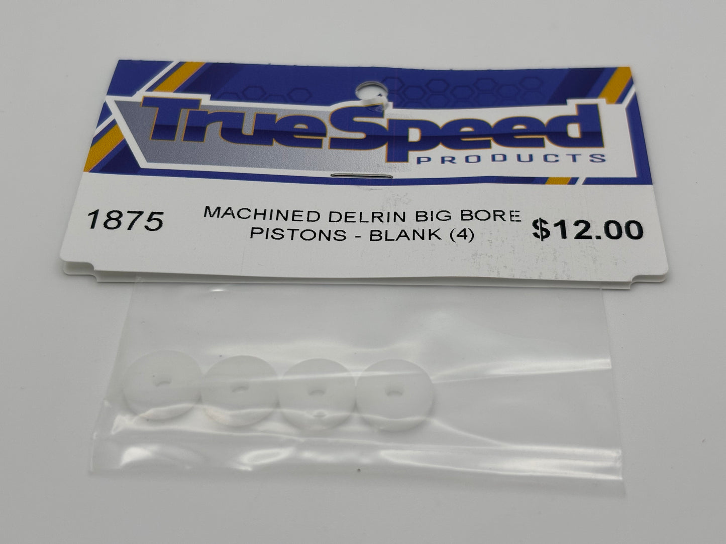 Machined Delrin Big Bore Piston Set - Blank (4) CW-1875
