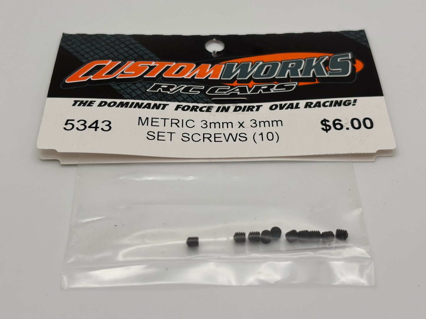 METRIC 3mm X 3mm Set Screws (10), CW-5343