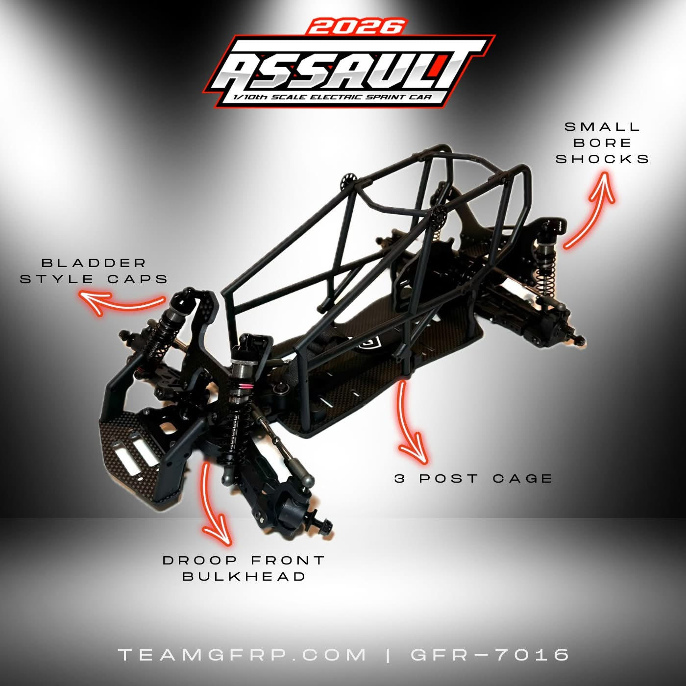 Team GFRP 2026 Assault Sprint Car Kit, GFR-7016