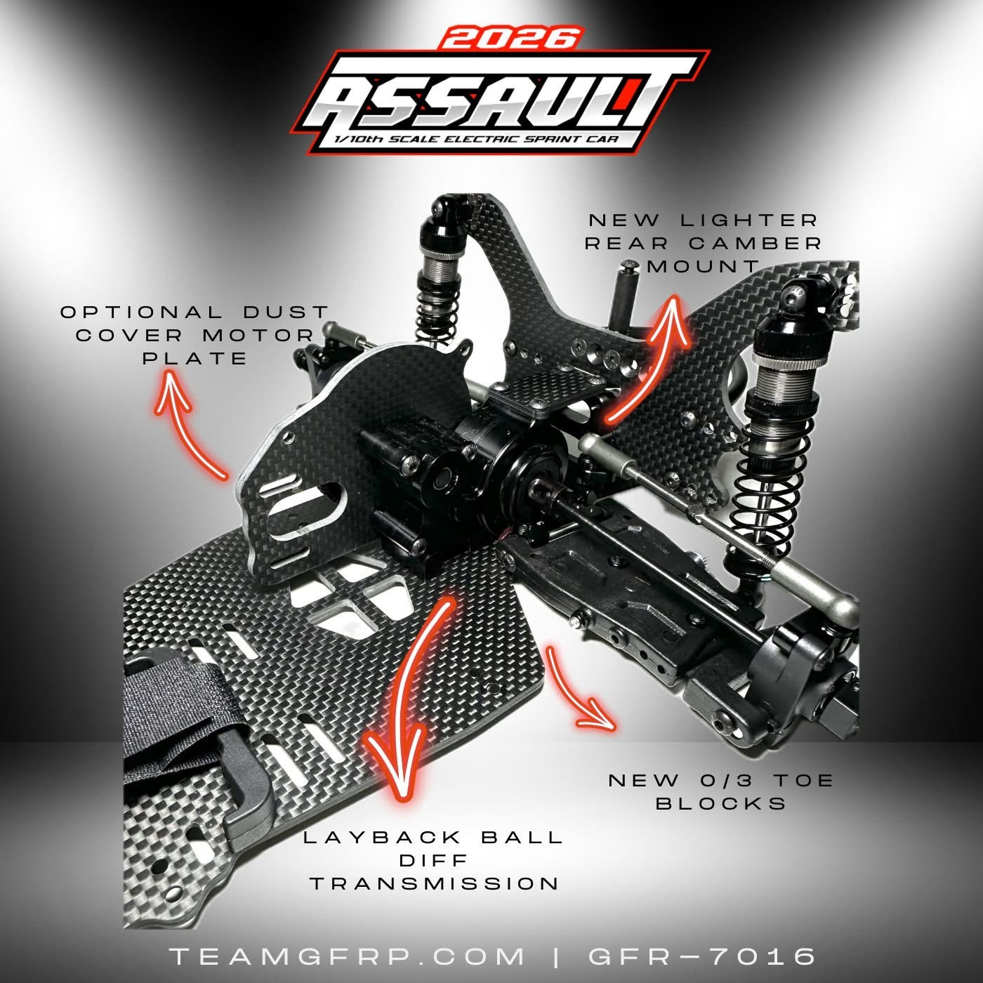 Team GFRP 2026 Assault Sprint Car Kit, GFR-7016
