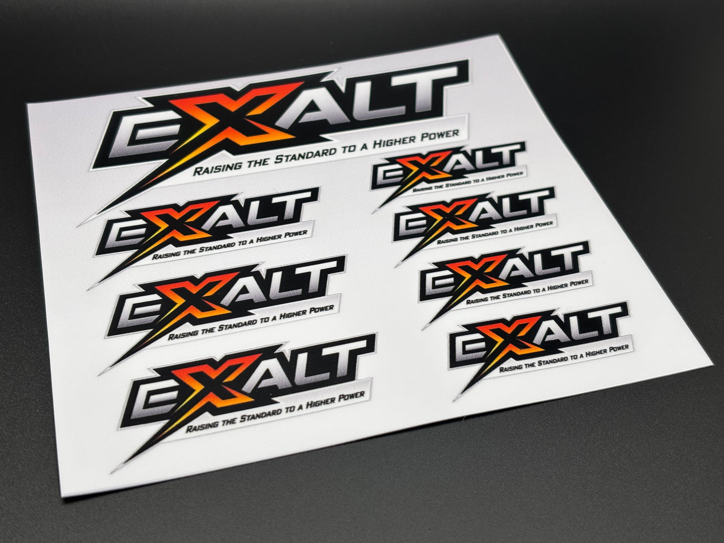 Team Exalt Logo Decals Sticker Sheet