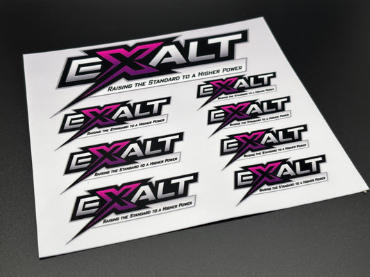 Team Exalt Logo Decals Sticker Sheet