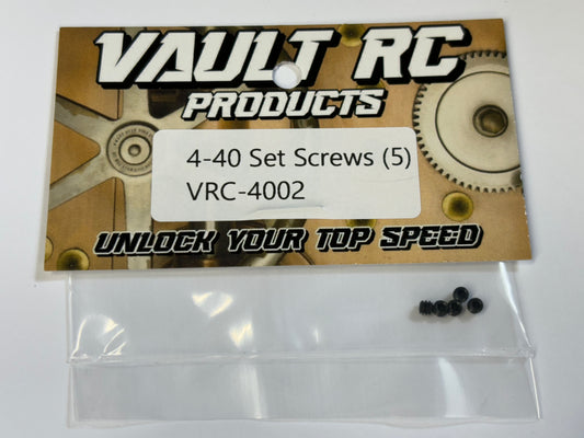 4-40 Set Screws (5), VRC-4002
