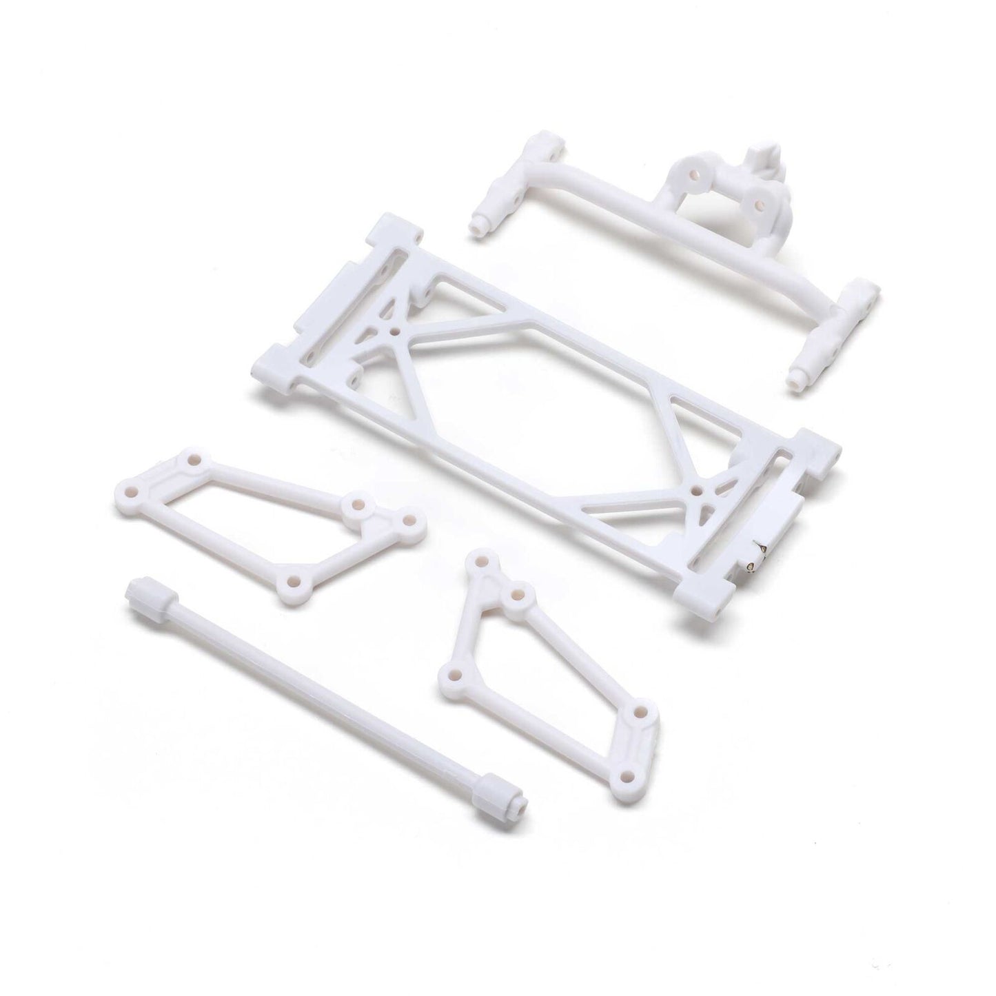 White Front Wing Mount Set: 22S Sprint, LOS2404