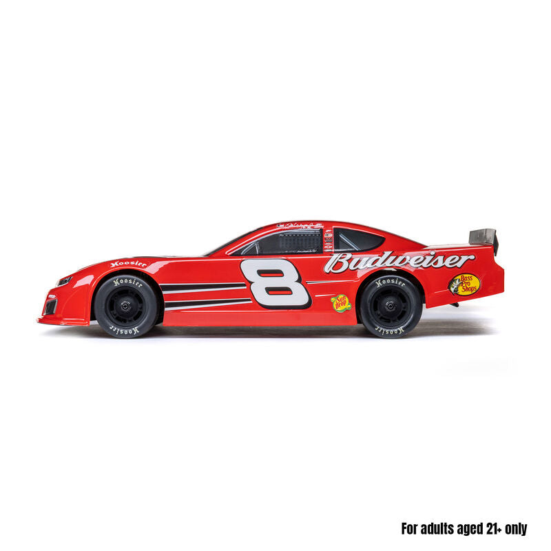 Team Losi 1/12 Asphalt Late Model RC Race Car Dale Earnhardt Jr. No. 8 2025 Budweiser Chevrolet ZL1 2S AWD On-Road, LOS-3104T2