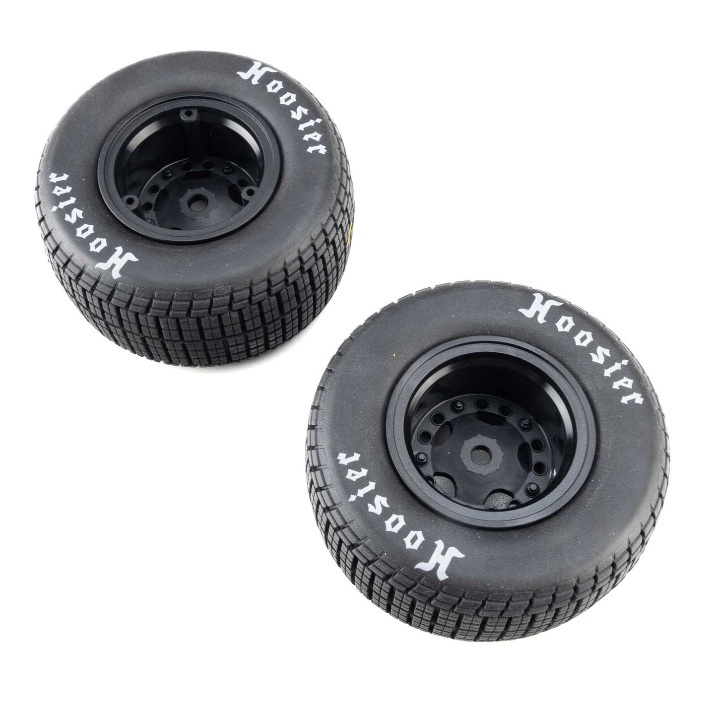 Team Losi Mounted Black Wheel Hoosier Tires, Medium (2): 22S DLM, LOS-4237