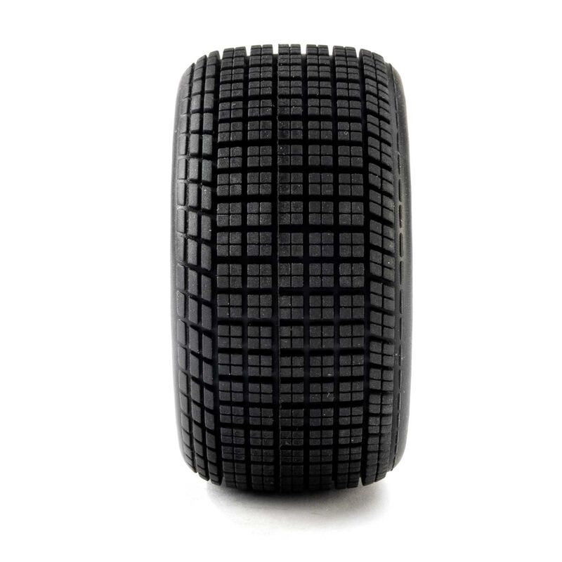 Team Losi Mounted Satin Aluminum Wheel Hoosier Tires, Soft (2): 22S DLM, LOS-4641