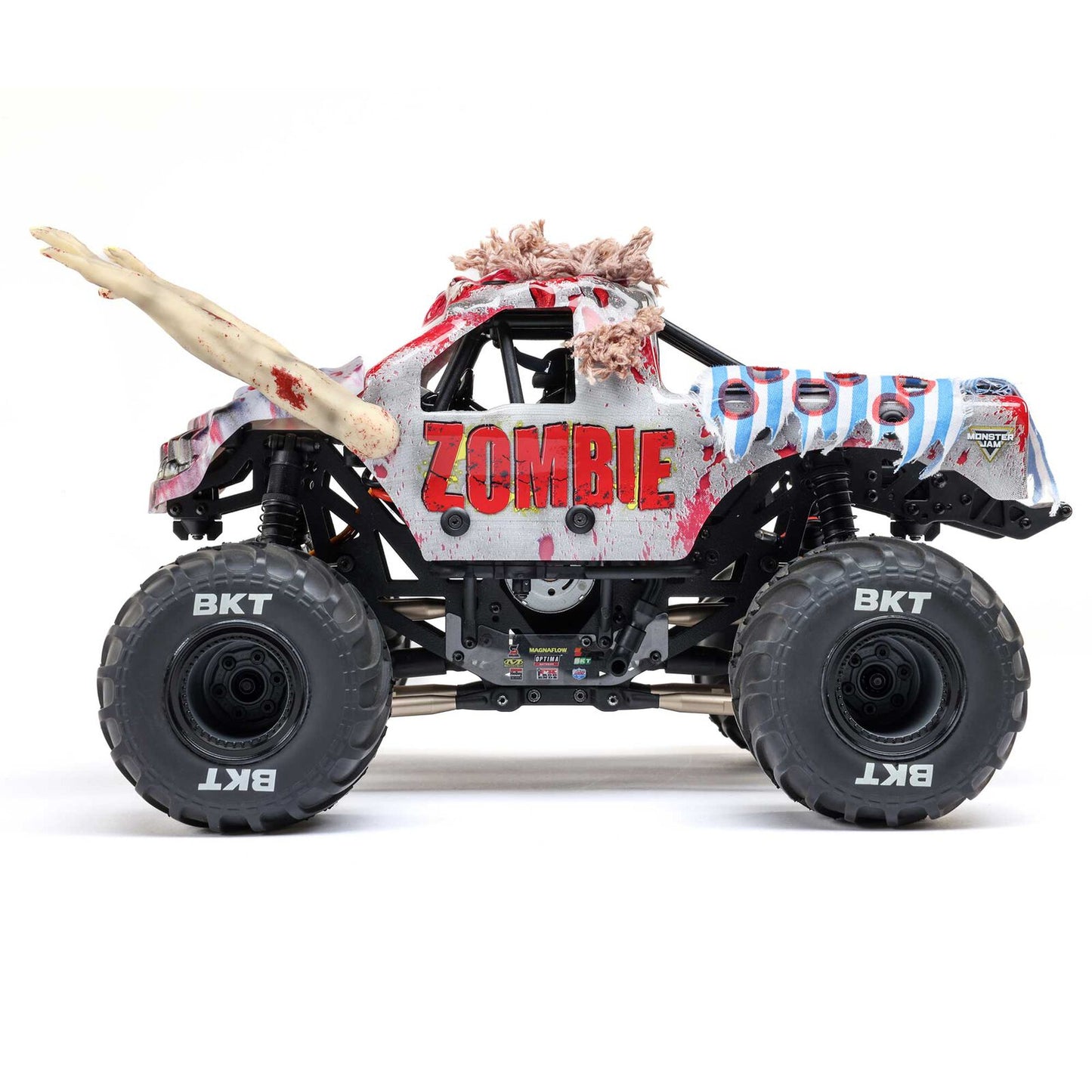 1/18 Mini LMT Zombie 2S 4X4 RTR Brushed Monster Truck - LOS01026T4